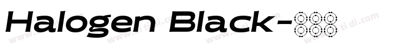 Halogen Black字体转换